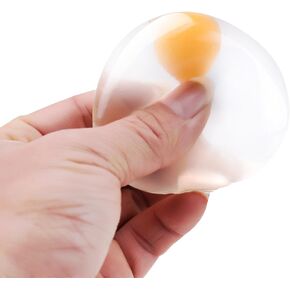 Egg Yolk Stress Relief Splatter Water Toy (2 Pack), White