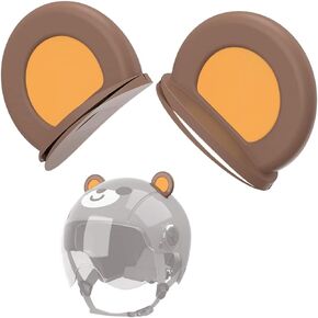 Fox Ears for Ski Helmet 2 Pcs Cartoon Bear Kids Bicycle Helmet Accessories Cute Women Animal Skiing Helmet Decor for Adults