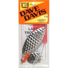 Luhr-Jensen 10 Dave Davis Lake Troll Hammered Nickel