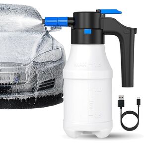 2024 Electric Car Wash Foam Gun Cleaner with USB, DCKENGO Electric Pressure Car Foam Sprayer, 1.5 Liters Large Capacity Foam Blaster for Car Washing, Garden, Home and Other Cleaning