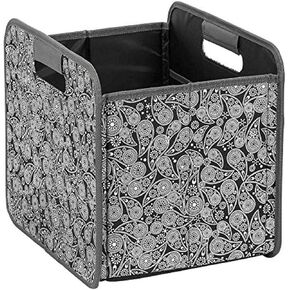 Single Collapsible Bin, Black Paisley (1025-3181-00-000)