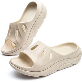 ORA RECOVERY SLIDE 3 - Orthopedic Slippers for Women Comfortable Athletic Recovery Sandals Slides with Thick Cushion & Arch Support Orthotic - Lightweight Plantar Fasciitis Sport Sliders