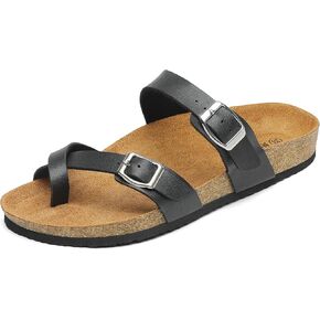 صنادل قدم نسائية من Mishansha مريحة ومفتوحة عند الأصابع بإبزيم مزدوج in Kuwait