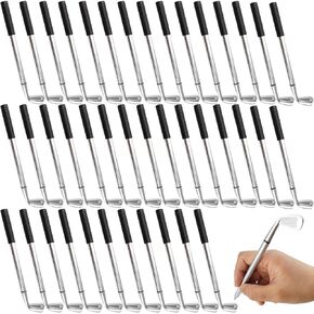 GXXMEI 45PCS Golf Ballpoint Pen Funny Sports Golfing Club Props Black Gel Ink for Students Coworkers Boss Office Dad