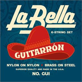 La Bella GUI Guitarrón Nylon on Nylon Brass on Steel Bass guitar String
