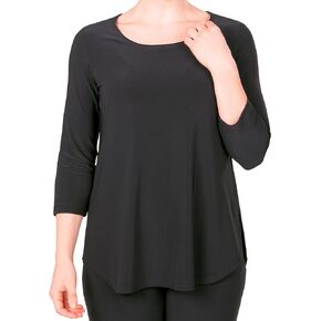 Women's Plus-Size Go to Classic T-Shirt, 3/4 Sleeve