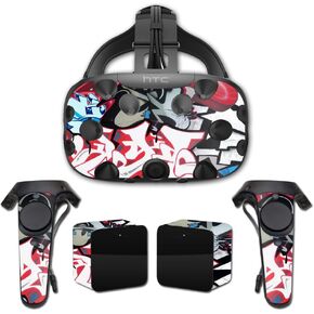 غلاف MightySkins متوافق مع التغطية الكاملة لـ HTC Vive - Graffiti Mash Up | غطاء ملتف واقٍ ومتين وفريد ​​من نوعه من الفينيل | سهل التطبيق والإزالة وتغيير الأنماط | صنع في الولايات المتحدة الأمريكية