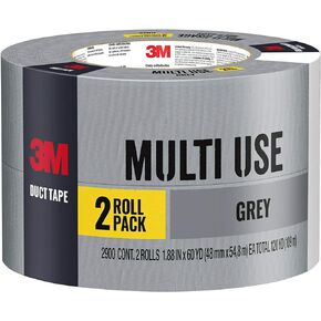 3M Multi-Use Duct Tape for Home & Shop 2-Pack, 1.88 inches by 60 yards, 2900-2PK, 2 rolls
