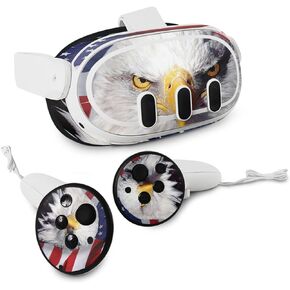 MightySkins Skin Compatible with Meta Quest 3 - America Strong | Protective, Durable, and Unique Vinyl Decal wrap Cover | Easy to Apply, Remove, and Change Styles | Made in The USA