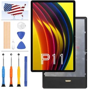 for Lenovo Tab P11 Plus TB-J616 Screen Replacement for Lenovo Tab P11 Plus TB-J616 / P11 5G TB-607 ZA940124SE LCD Display Touch Screen Replacement Digitizer Glass Assembly with Tool (Black no Frame)
