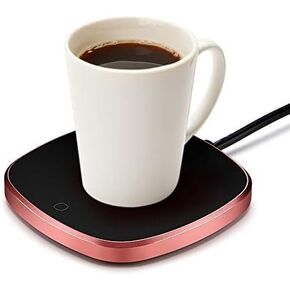 Coffee Cup Warmer, Coffee Mug Warmer, Automatic Shut Off to Keep Temperature Up to 131℉/ 55℃, Electric Beverage (Tea,Water,Cocoa,Soup or Milk) Heater Surface for Home Office(Without Mug)