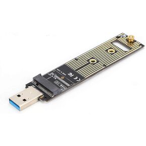 Cuifati M.2 NVME SSD to USB Adapter Board Hard Disk Converter Board SSD Adapter Card, M.2 NVME USB 3.1 Adapter M-Key M.2 PCIe to Hard Drive Converter Reader