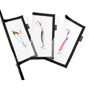 CM Pack of 3 Fishing Lure Wraps Fishing Hook Covers Bait Storage for Protecting Sharp Fishing Hook