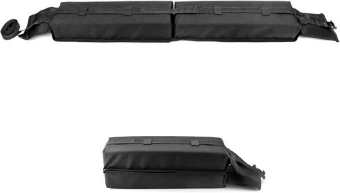 QWORK Universal Car Roof Rack Pads - Cargo Carrier Protector, Luggage Carrier System for Kayaks, Surfboards, Canoes, SUP, Snowboard- with 16 Ft Waterproof Tie-Down Straps & Storage Bag in Saudi Arabia