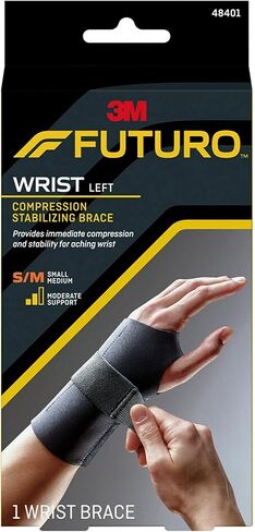 FUTURO Compression Stabilizing Wrist Brace, Left Hand, S/M in Saudi Arabia