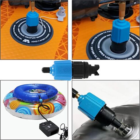 محول مضخة لوح التجديف، محول صمام SUP للمواد المطاطية مع 4 فوهات صمام هواء تقليدية، ملحق مضخة هواء لمضخة لوح التجديف، سرير قابل للنفخ لقارب التجديف in Kuwait