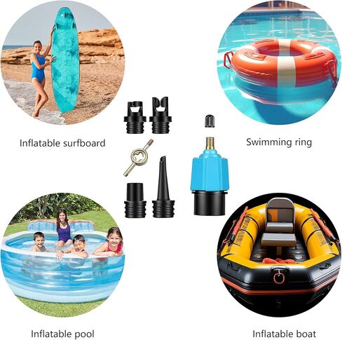 محول مضخة لوح التجديف، محول صمام SUP للمواد المطاطية مع 4 فوهات صمام هواء تقليدية، ملحق مضخة هواء لمضخة لوح التجديف، سرير قابل للنفخ لقارب التجديف in Kuwait