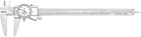 Starrett Dial Caliper with Adjustable Bezel and Fitted Case - White Face, 0-6" Range, -0.001" Accuracy, 001" Graduations - 3202-6 in Saudi Arabia