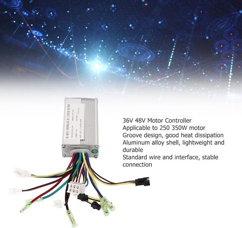 Keenso جهاز تحكم في محرك التيار المستمر مع وحدة تحكم محرك الأسلاك بطارية ليثيوم للدراجة الكهربائية 36 فولت 48 فولت 17A in Kuwait