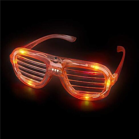 The Dreidel Company Light-Up Shutter Glasses (4-Pack) Novelty glasses with slotted bars that flash when turned on in Saudi Arabia