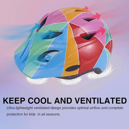Kids Bike Helmet Boys and Girls 5-8-10 Visor Helmet for Kids Lightweight Safety Certified,Toddler Bike Cycling Skating Skateboard Scooter Helmet in Saudi Arabia