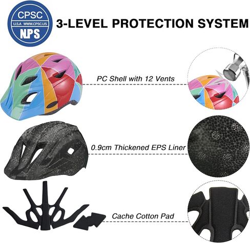 Kids Bike Helmet Boys and Girls 5-8-10 Visor Helmet for Kids Lightweight Safety Certified,Toddler Bike Cycling Skating Skateboard Scooter Helmet in Saudi Arabia
