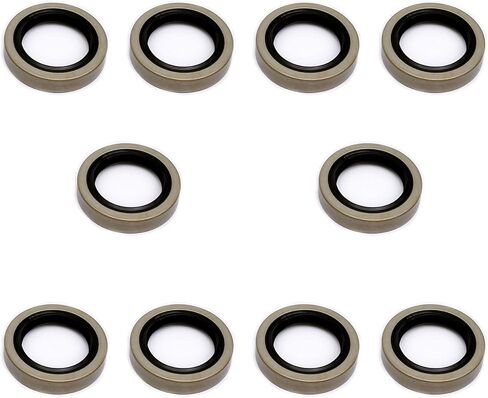 FKG Trailer Hub Wheel Grease Seal 171255TB 1.719'' X 2.565'' X 0.500'', Set of 10 in Saudi Arabia