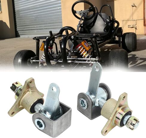 Fydun 17mm 3 Stud Front Wheel Hubs Steering Spindle Steel Alloy Wheel Hub Bearing Flange for 6in Tires Quad Bike ATV Go Kart in Saudi Arabia