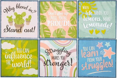 Really Good Stuff Positive Affirmations Poster Set - Classroom Decorations - Educational Charts & Posters in Saudi Arabia