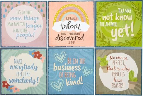 Really Good Stuff Positive Affirmations Poster Set - Classroom Decorations - Educational Charts & Posters in Saudi Arabia