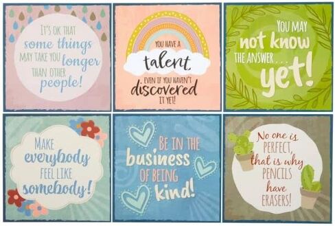 Really Good Stuff Positive Affirmations Poster Set - Classroom Decorations - Educational Charts & Posters in Saudi Arabia