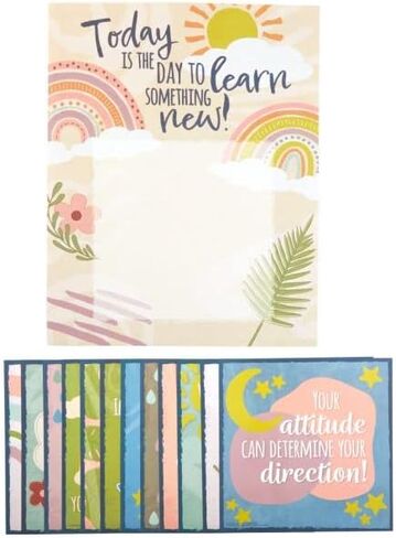 Really Good Stuff Positive Affirmations Poster Set - Classroom Decorations - Educational Charts & Posters in Saudi Arabia