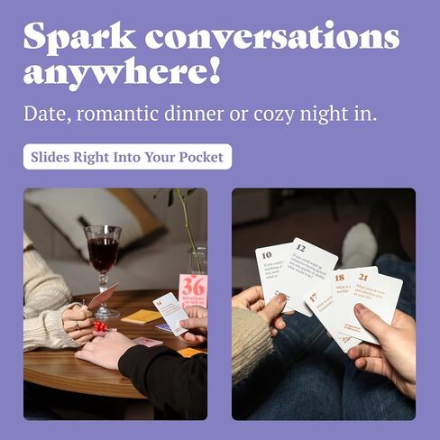 36 Questions to Fall in Love - Perfect Couples Games - Date Night Ideas - Romantic Love Games - Relationship Card Games - Date Deck for Couples Activities - Gifts for Her - Exciting Board Game in Saudi Arabia