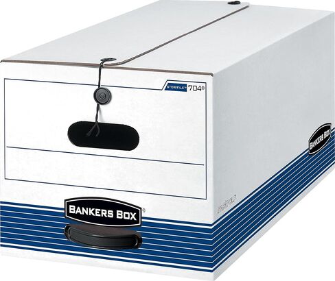 Bankers Box STOR/FILE Medium-Duty Storage Boxes, FastFold, String and Button, Legal, 4 Pack (0070503) in Saudi Arabia