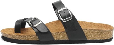 صنادل قدم نسائية من Mishansha مريحة ومفتوحة عند الأصابع بإبزيم مزدوج in Kuwait