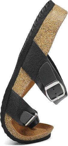 صنادل قدم نسائية من Mishansha مريحة ومفتوحة عند الأصابع بإبزيم مزدوج in Kuwait