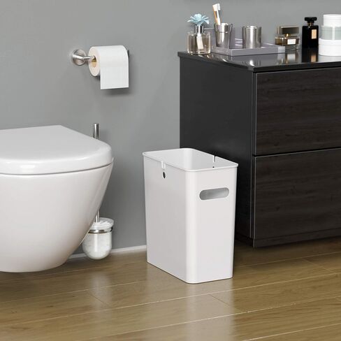 iTouchless 5 لتر سلة المهملات دواسة الخطوة لغرفة النوم، المنزل، مقصورة المكتب SoftStep 1.3 جالون سلة المهملات الحمام ضئيلة مع فلتر رائحة ودلو داخلي قابل للإزالة، الفولاذ المقاوم للصدأ، جولة 1.3 جالون in Kuwait