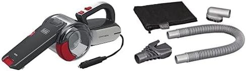 BLACK+DECKER Handheld Vacuum for Cars, Cordless, Pivoting, Black with Auto Vacuum Accessory Set for BDH1200PVAV (BDH1200PVAV & PVAVKIT) in Saudi Arabia