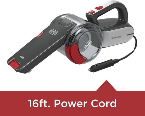 BLACK+DECKER Handheld Vacuum for Cars, Cordless, Pivoting, Black with Auto Vacuum Accessory Set for BDH1200PVAV (BDH1200PVAV & PVAVKIT) in Saudi Arabia