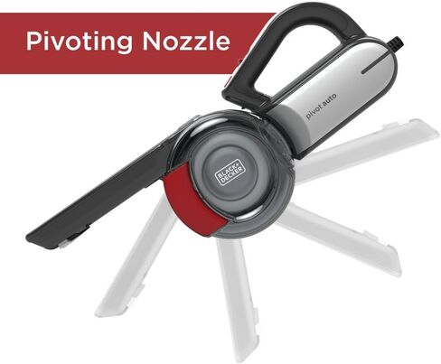 BLACK+DECKER Handheld Vacuum for Cars, Cordless, Pivoting, Black with Auto Vacuum Accessory Set for BDH1200PVAV (BDH1200PVAV & PVAVKIT) in Saudi Arabia