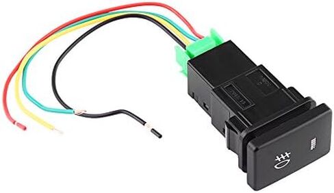 Fog Light Switch, Car Yellow Indicator DC 12V 4 Wire Car Fog Light On-Off Button with 7.87inch Cable for /Camry/Yaris/Highlander/Prius/Ralink/Corolla/Vios/Reiz/Prado in Saudi Arabia
