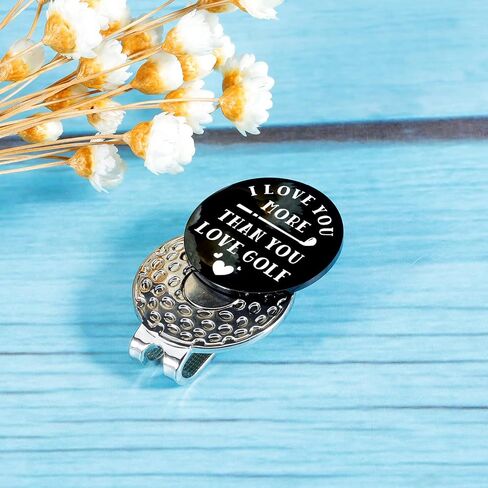 Valentine gift for Husband from Wife Golf Gifts for Men Golf Ball Marker with Magnetic Hat Clip Golf Accessories for Dad Son Best Anniversary Boyfriend Gift Father Gifts Idea Birthday Gift for Him in Saudi Arabia