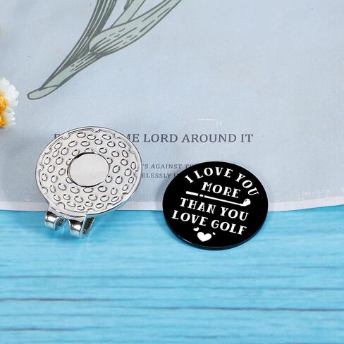 Valentine gift for Husband from Wife Golf Gifts for Men Golf Ball Marker with Magnetic Hat Clip Golf Accessories for Dad Son Best Anniversary Boyfriend Gift Father Gifts Idea Birthday Gift for Him in Saudi Arabia