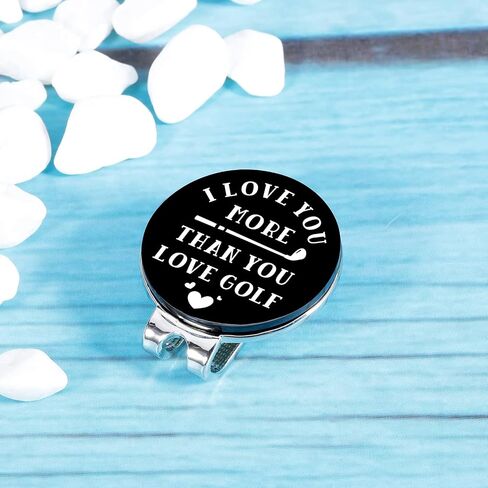 Valentine gift for Husband from Wife Golf Gifts for Men Golf Ball Marker with Magnetic Hat Clip Golf Accessories for Dad Son Best Anniversary Boyfriend Gift Father Gifts Idea Birthday Gift for Him in Saudi Arabia