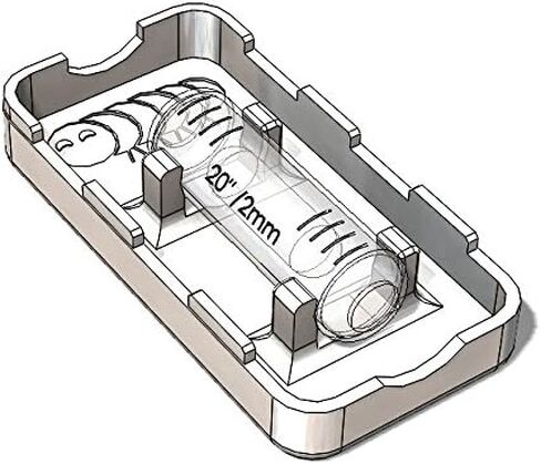 Replacement Level Glass Vial, Spirit Bubble Level, No nib, Accurate, 35mm x 11mm - Transparent Clear, 1 3/8 x 7/16 in Saudi Arabia