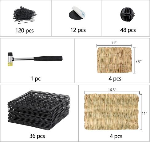 c & c قفص لخنازير غينيا داخلي الحيوانات الصغيرة روضة قفص مع حصيرة الإجمالي روضة للأرانب، خنازير غينيا، الأرنب، جرو، الهامستر سياج قفص بيت الكلب 36 لوحات DIY سلك ساحة السياج in Kuwait