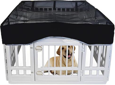 Dog Playpen Pet Playpen Mesh Fabric Top Cover- Sun Protection，Pet Cover for Dog Playpen for Indoor/Outdoor Use, 36" *36" in Saudi Arabia