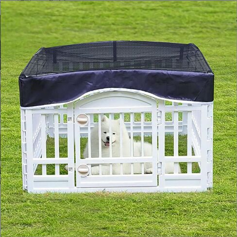 Dog Playpen Pet Playpen Mesh Fabric Top Cover- Sun Protection，Pet Cover for Dog Playpen for Indoor/Outdoor Use, 36" *36" in Saudi Arabia
