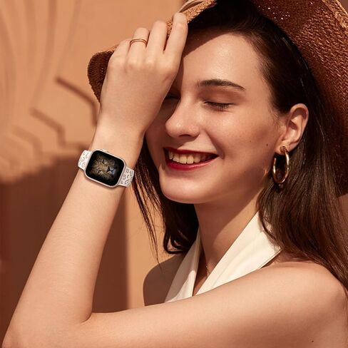 Leopard Engraved Band for Apple Watch Band 40mm 41mm 38mm 45mm 42mm 44mm for Women,Cute Cheetah Strap Silicone Sport Wristbands for iWatch Series 9 SE 8 7 6 5 4 3 2 Ultra in Saudi Arabia