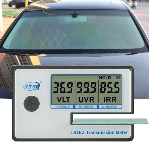 Portable Solar Tester Meter, Digital Window Tint Meter Filmed Glass Tester UV IR Rejection Meter Spectrum Tester IR 950nm UV 365nm VR 550nm LS162 in Saudi Arabia